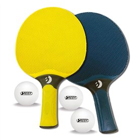 Best Sporting Raquettes de tennis de table I Raquette de tennis de table professionnelle avec 3 balles I Ping Pong I Pagaie Set