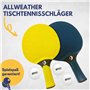 Best Sporting Raquettes de tennis de table I Raquette de tennis de table professionnelle avec 3 balles I Ping Pong I Pagaie Set 