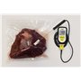 TFA Dostmann 14.1552.01 Thermomètre sous-vide numérique avec sonde en acier inoxydable et bande en mousse pour l'étanchéité Noir