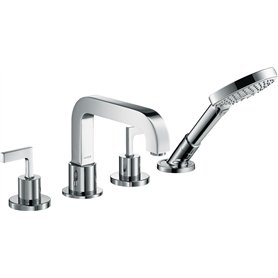 Hansgrohe 39446000 4-Loch Wannenrand Armatur Axor Critterio mit Hebelgriffen DN 15