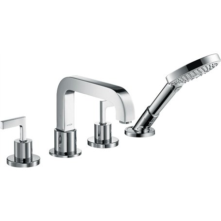 Hansgrohe 39446000 4-Loch Wannenrand Armatur Axor Critterio mit Hebelgriffen DN 15