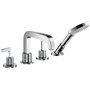 Hansgrohe 39446000 4-Loch Wannenrand Armatur Axor Critterio mit Hebelgriffen DN 15