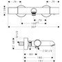 Hansgrohe 34435000 7846133 Citterio M Thermostat de baignoire avec compas de sécurité montage encastré Chromé