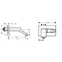 Hansgrohe - Mitigeur lavabo mural urquiola hansgrohe rohe 11026000