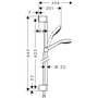 Hansgrohe Croma Select E Multi 9L Unica Set 65