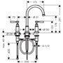 AX Montreux Batterie amer. Lav. 180 Chrome