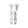 Burda B6646 Patron de Couture Robe et Haut Papier Blanc 19 x 13 x 1 cm