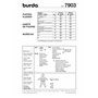 Burda B7903 Patron de Couture Habits de Poupée 19 x 13 cm