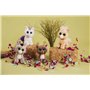 NICI 49289 Cuddly Toy Glubschis Reindeer Chocolatte Mousse 17 cm Brown Standing Sustainable Soft Plush Cute Plush Toy for Cuddli