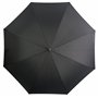 Pierre Cardin Parapluie design noir, poignée en bois marron, ouverture automatique, Noir, Taille unique, Classique