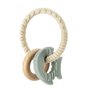 reer BiteDuo Anneau de dentition en bois de silicone pour bébé | Aide à la dentition de bébé | Jouet de motricité