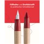 Lamy ABC Kit d'apprentissage d'écriture rouge avec emballage cadeau composé de 1 stylo d'apprentissage adapté aux enfants avec p