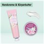 Accentra - Coffret de bain coffret cadeau femme I RÊVE DE FLEURS dans un joli coffret cadeau - Coffret de soins 3 pièces avec cr