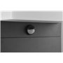 Trio Leuchten LED Éclairage d’extérieur Nestos 440969142, aluminium moulé sous pression anthracite, abat-jour en plastique blanc