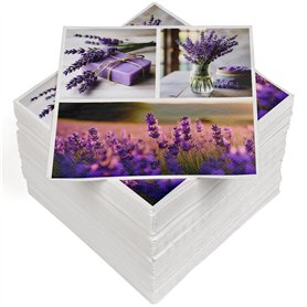 HEKU Lot de 100 serviettes en papier triple épaisseur