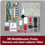 FRANZIS 67206 – Calendrier de l'Avent pompiers en métal – Kit de modélisation du Mercedes-Benz L1519 à l'échelle 1:43, avec livr