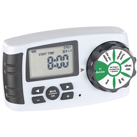 Royal Gardineer Programmateur d'arrosage pour 4 adaptateurs à Valve magnétique BWC-400