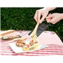 6 poêlons à fromage pour barbecue et raclette avec manche pliable [Rosenstein & Söhne]