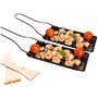 6 poêlons à fromage pour barbecue et raclette avec manche pliable [Rosenstein & Söhne]