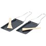 6 poêlons à fromage pour barbecue et raclette avec manche pliable [Rosenstein & Söhne]