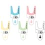 Accessoire d’origine Meto Turn-O-Matic : tickets T90 3D à numérotation consécutive, fabriqués en Allemagne, six rouleaux de 4 00