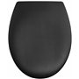 Cornat Abattant de WC Aedo - Black Edition - Duroplast facile d'entretien - Fonction Quick Up & Clean - Système d'abaissement au