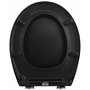 Cornat Abattant de WC Aedo - Black Edition - Duroplast facile d'entretien - Fonction Quick Up & Clean - Système d'abaissement au