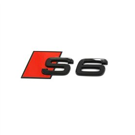 Audi 4K0071804 Schriftzug S6 schwarz/rot Tuning Black Edition Emblem