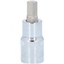 KS Tools 918.1609 - Douille tournevis 1/2" 6 pans, Longueur 55 mm, 9 mm - Gamme CHROMEplus - En Chrome Vanadium - Finition chrom