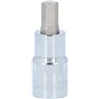 KS Tools 918.1609 - Douille tournevis 1/2" 6 pans, Longueur 55 mm, 9 mm - Gamme CHROMEplus - En Chrome Vanadium - Finition chrom