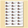 Printation 3481 4473 Lot de 10500 étiquettes autocollantes blanches vierges à imprimer – 500 feuilles DIN A4 de 3x7 21 70x41 – é