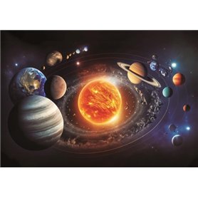 Cornelissen Carte postale 3D motif système solaire