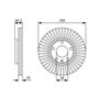 Bosch BD1989 Disques de frein - certification ECE-R90-1 jeu de 2 disques