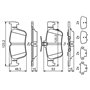 BOSCH Jeu de plaquettes de frein à disque pour Ford Ford USA Galaxy Mondeo V S-Max 0986494839