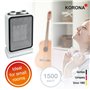 Korona 60001 Radiateur soufflant électrique |Technologie de chauffage céramique | Sécurité anti-renversement | Protection contre