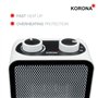 Korona 60001 Radiateur soufflant électrique |Technologie de chauffage céramique | Sécurité anti-renversement | Protection contre
