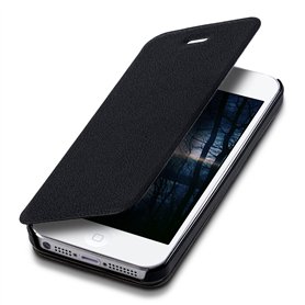 kwmobile Coque Compatible avec Apple iPhone SE (1.Gen 2016) / iPhone 5 / iPhone 5S - Coque à Rabat Magnétique Fonction Support p