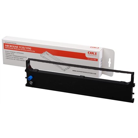 OKI Ruban encreur 43571802 ML1120 ML1190 compatible avec les appareils du fabricant : OKI Noir 1 pièce