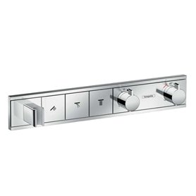 Module thermostatique RainSelect encastréavec 3 fonctions chroméé