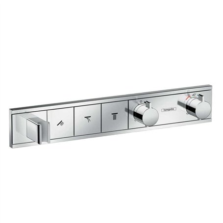 Module thermostatique RainSelect encastréavec 3 fonctions chroméé