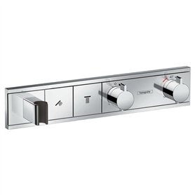 Module thermostatique RainSelect encastréavec 2 fonctions chroméé