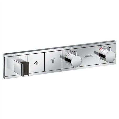 Module thermostatique RainSelect encastréavec 2 fonctions chroméé