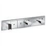 Module thermostatique RainSelect encastréavec 2 fonctions chroméé