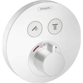 hansgrohe ShowerSelect S Set de finition pour mitigeur thermostatique encastré avec 2 fonctions