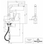 robinet avec douchette extractible et rotation 360°