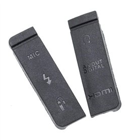 vhbw 2X Cache-connecteurs Compatible avec Canon EOS 5D Mark III Appareil Photo - Capuchons de Rechange pour diverses bornes et c