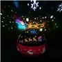 s'allume avec des motifs de Noël colorés