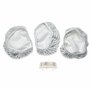 vhbw Set de rechange 4 pièces compatible avec Rowenta Steam Power RY6537WI / 4Q0 nettoyeur vapeur - Filtre anti-calcaire + linge