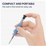 kwmobile Kit réparation compatible avec Nintendo Switch - Kit tournevis de précision Triwing 10x outil pour console de jeu manet