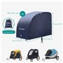 Navaris Housse pour Remorque de Vélo - Bache de Protection de Remorque de Velo Exterieur - Housse Imperméable pour Protéger de l